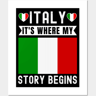 Italy It's Where My Story Begins Posters and Art